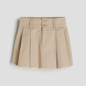 Girls H&M Khaki Pleated A-line Skirt Size 16